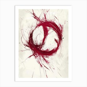 Red Circle 3 Art Print