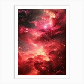 Red Nebula 3 Art Print