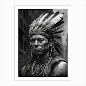 Indian Headdress 2 Art Print