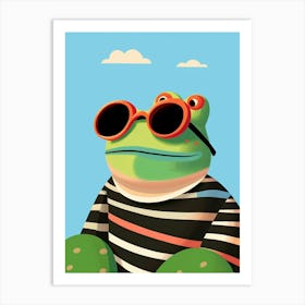 Little Frog 2 Wearing Sunglasses Art Print