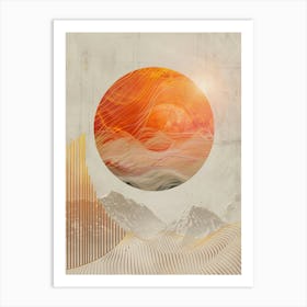 Sunrise Over The Mountains Art Print