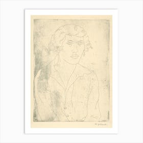Portrait Of A Woman, Mikuláš Galanda Art Print