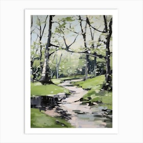 Grenn Trees In The Woods 10 Art Print