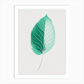 Mint Leaf Abstract 2 Art Print
