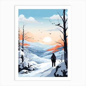Winter Bird Watching 2 Art Print