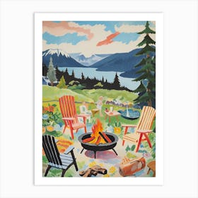 Bonfire Summer 1 Art Print