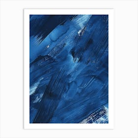 Blue Abstract Painting 1 Art Print