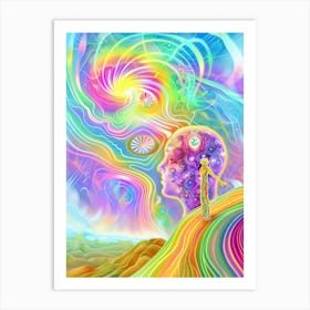 Psychedelic Painting 4 Art Print