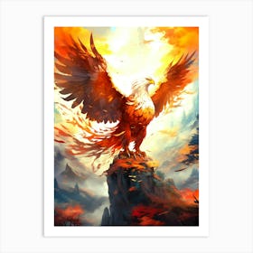 Eagle Sky Intricate Art Print