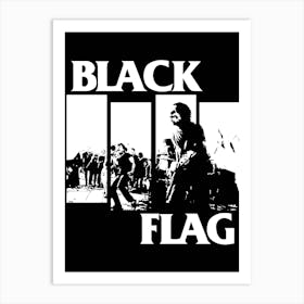 Black Flag band music 4 Art Print