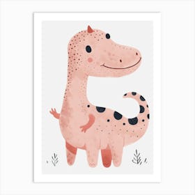 Cute Dinosaur Canvas Print 1 Art Print