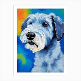 Kerry Blue Terrier Fauvist Style Dog Art Print