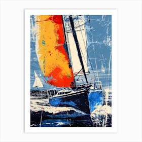 Sailboat 1 sport Art Print