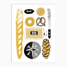 Bread Art Print