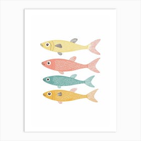 Scandinavian Retro Fish Art Print