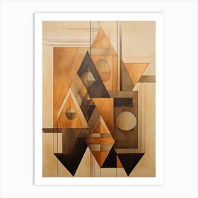 Dynamic Geometric Abstract Illustration 7 Art Print