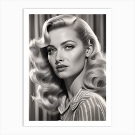 The blonde bombshell next door Art Print