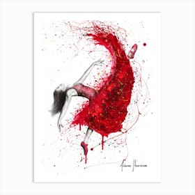 Contemporary Passion Ballerina Art Print