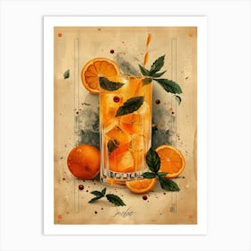 Orange Drink 7 Art Print