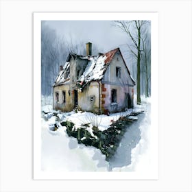 Abandoned House In The Woods Art Print