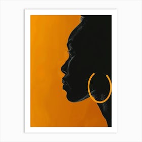 Silhouette Of A Woman 90 Art Print