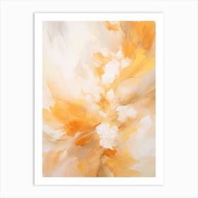 Autumn Gold Abstract Painting 3 Art Print