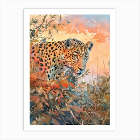 Leopard In The Bush Art Print