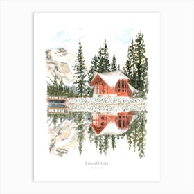 Canada Emerald Lake Art Print