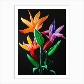 Bright Inflatable Flowers Bird Of Paradise 2 Art Print