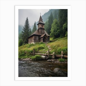 Old Church In The Mountains 1 Art Print