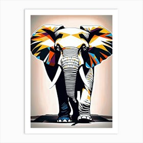 Colorful Elephant Painting Art Print