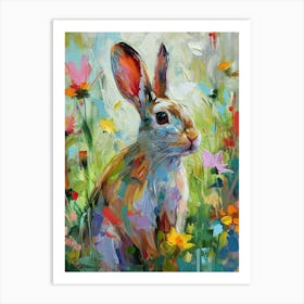 Argente Rabbit Painting 2 Art Print