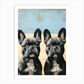 Minimal Frenchie 5 Art Print