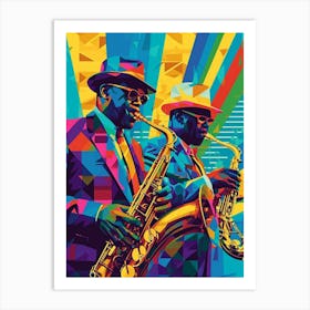 New Orleans Jazz National Historic Park Retro Pop Art 1 Art Print
