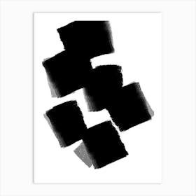 Minimal Black and White Abstract vol. 2 Art Print