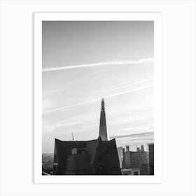 London Skyline Black And White Poster