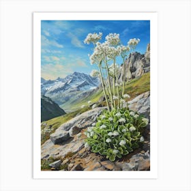 Mountain Spleenwort Painting 3 Art Print