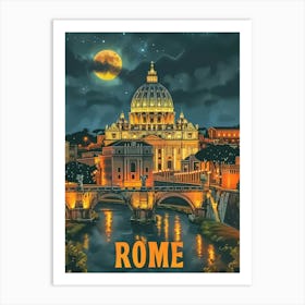 Rome Traveling Art Print