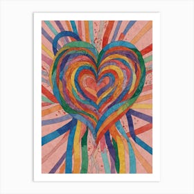 Heart Of Rainbows 1 Art Print