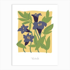 Bluebells Floral Art Print