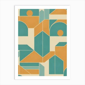 Abstract Geometric Pattern 15 Art Print