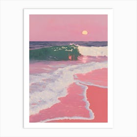 'Sunset At The Beach' 1 Art Print