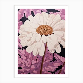 Flower Illustration Cineraria 3 Art Print