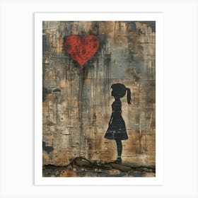 Girl With A Red Balloon Art Print