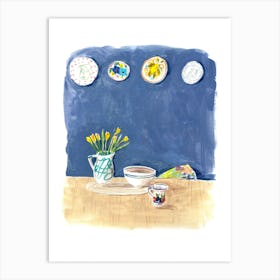 Still Life With Daffodils Art Print