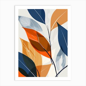 Abstract Leaves 3 Art Print