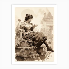 Miguel Frances And The Art Of Sitting In This Case Art Print