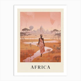 Vintage Travel Poster Africa 2 Art Print