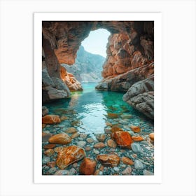 Cave In Oman 2 Art Print