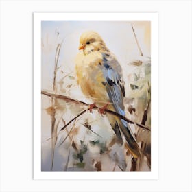 Bird Painting Budgerigar 2 Art Print